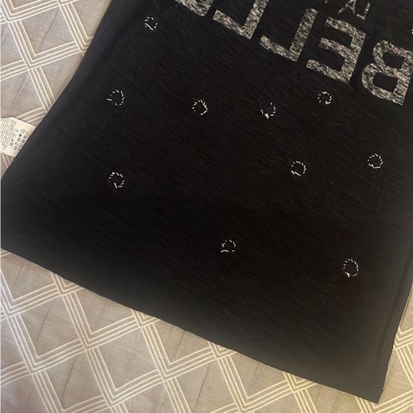 Black Short Sleeve Tee with Embellishments|size XS - Picture 6 of 8